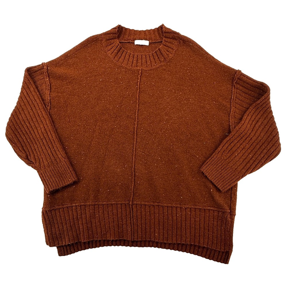 Mossimo Supply Co Womens‎ Sweater 2X Rust Chunky Knit Cropped Cozy